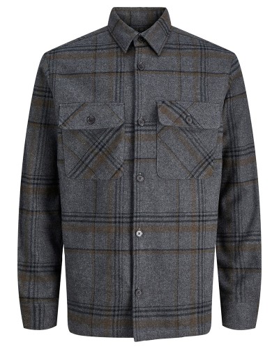 JACK & JONES JPRRAYLE MELANGE CHECK L/S OVERSHIRT SN - 12286804 JACK & JONES JPRRAYLE MELANGE CHECK L/S OVERSHIRT SN - 12286804