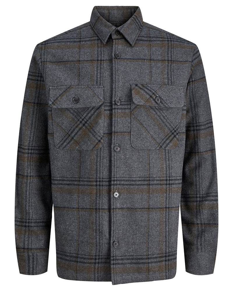 JACK & JONES JPRRAYLE MELANGE CHECK L/S OVERSHIRT SN - 12286804 JACK & JONES JPRRAYLE MELANGE CHECK L/S OVERSHIRT SN - 12286804