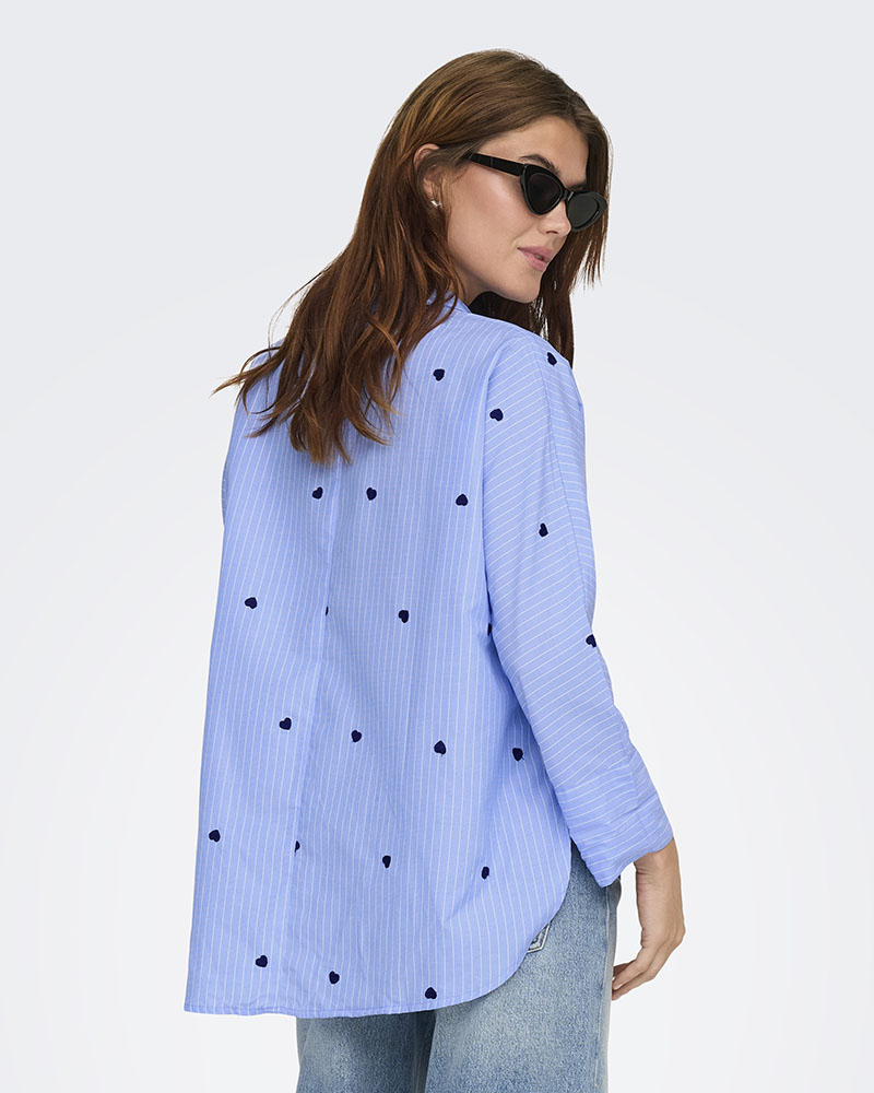ONLY ONLNEW LINA GRACE STR EMB SHIRT NOOS WVN - 15344336