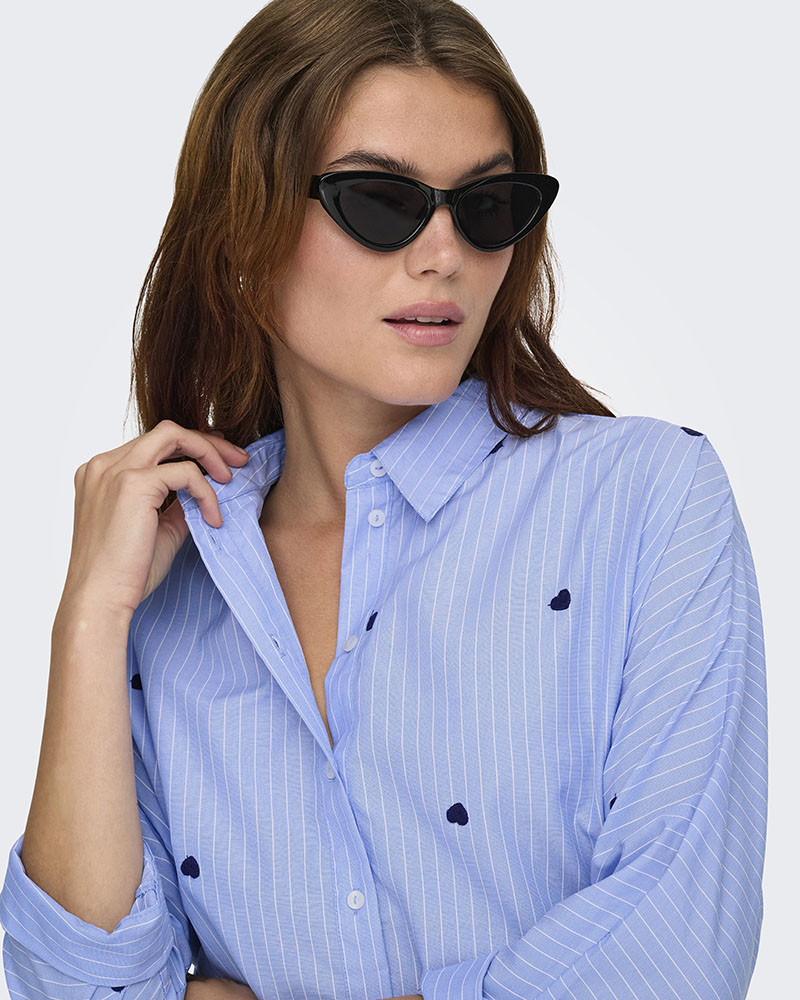 ONLY ONLNEW LINA GRACE STR EMB SHIRT NOOS WVN - 15344336