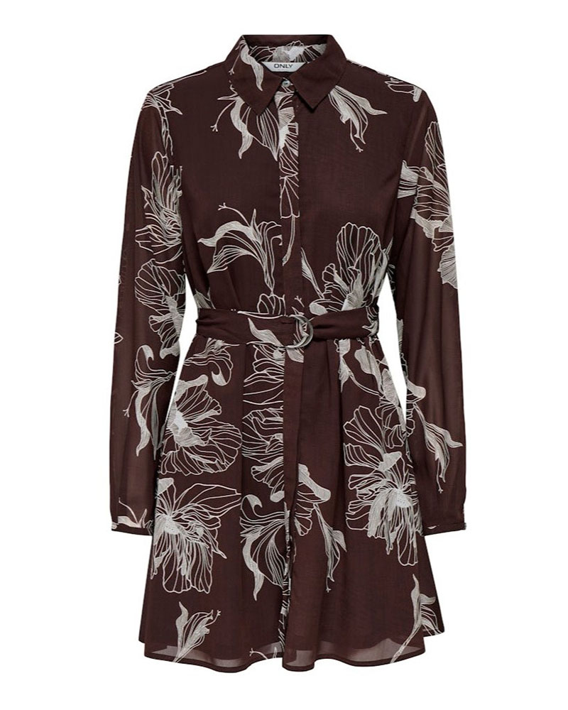 ONLY ONLSTAR LIFE L/S MILEY BELT DRESS WVN - 15360309 ONLY ONLSTAR LIFE L/S MILEY BELT DRESS WVN - 15360309