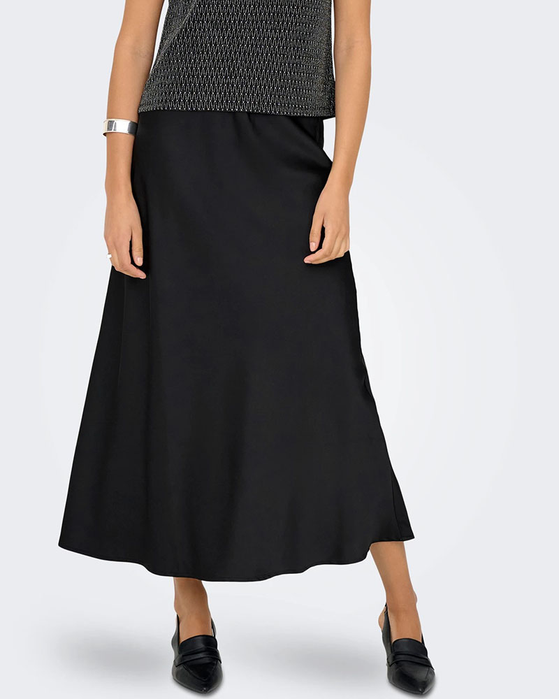 ONLY ONLMIKA VIS SATIN LONG SKIRT WVN - 15361200 ONLY ONLMIKA VIS SATIN LONG SKIRT WVN - 15361200