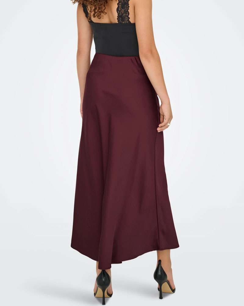 ONLY ONLMIKA VIS SATIN LONG SKIRT WVN - 15361200 ONLY ONLMIKA VIS SATIN LONG SKIRT WVN - 15361200