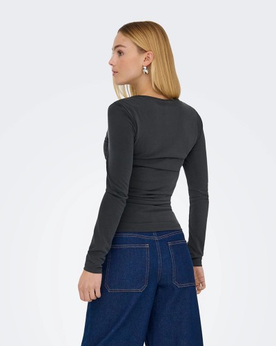 ONLY ONLFREE LIFE L/S RUCHING TOP JRS - 15365605 ONLY ONLFREE LIFE L/S RUCHING TOP JRS - 15365605