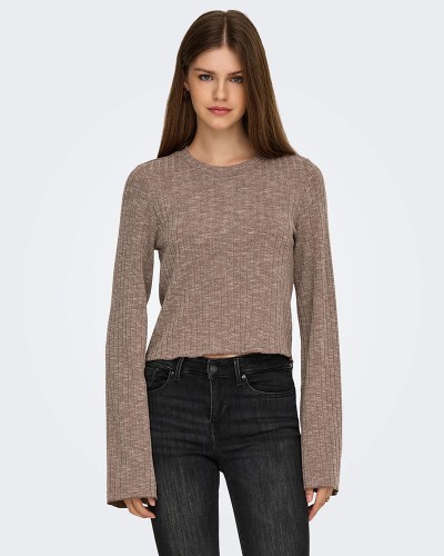 ONLY ONLBORA LIFE L/S O-NECK TOP JRS - 15359010