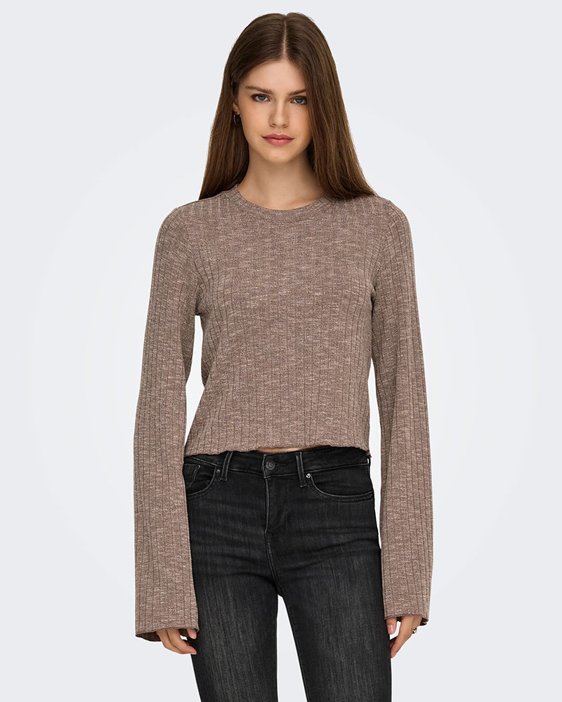 ONLY ONLBORA LIFE L/S O-NECK TOP JRS - 15359010