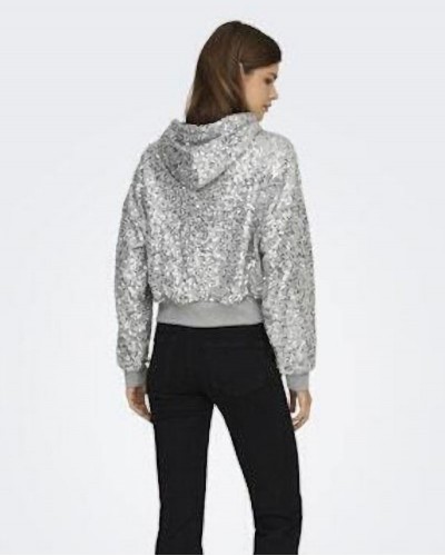 ONLY ONLJADA L/S SEQUINS HOOD SWT - 15358838