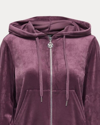 ONLY ONLREBEL L/S ZIP HOOD SWT - 15299670