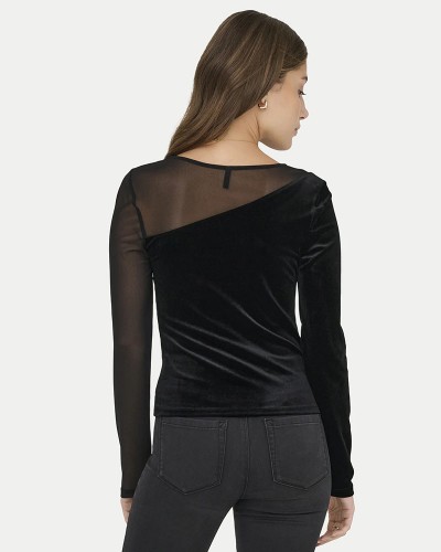 ONLY ONLSMOOTH L/S MESH MIX TOP BOX JRS - 15360668 ONLY ONLSMOOTH L/S MESH MIX TOP BOX JRS - 15360668