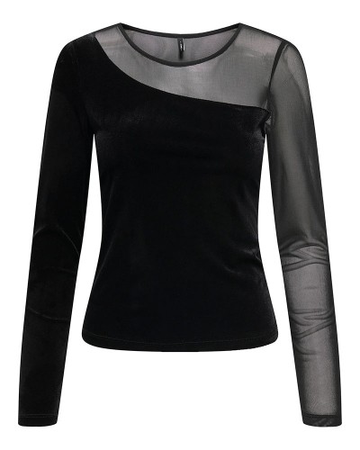 ONLY ONLSMOOTH L/S MESH MIX TOP BOX JRS - 15360668 ONLY ONLSMOOTH L/S MESH MIX TOP BOX JRS - 15360668