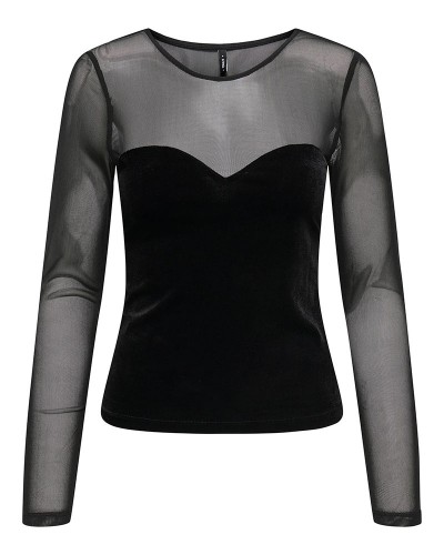 ONLY ONLSMOOTH L/S MESH MIX TOP BOX JRS - 15360668 ONLY ONLSMOOTH L/S MESH MIX TOP BOX JRS - 15360668