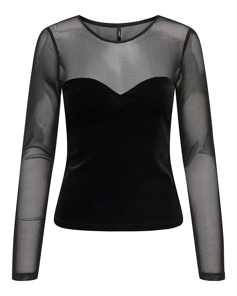 ONLY ONLSMOOTH L/S MESH MIX TOP BOX JRS - 15360668 ONLY ONLSMOOTH L/S MESH MIX TOP BOX JRS - 15360668