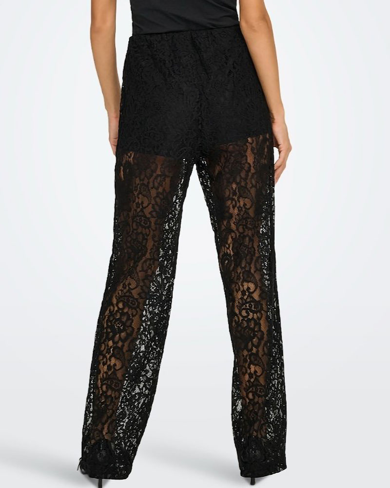 ONLY ONLEMIA KARO MW LACE STR PANT WVN - 15358421