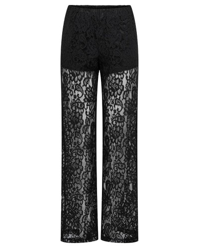 ONLY ONLEMIA KARO MW LACE STR PANT WVN - 15358421