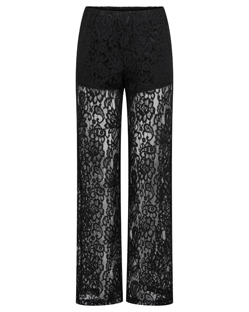 ONLY ONLEMIA KARO MW LACE STR PANT WVN - 15358421