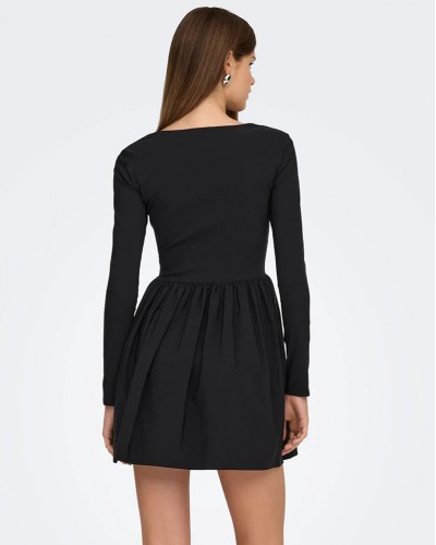 ONLY ONLMENIA LS BALLOON SHORT DRESS WVN - 15365066