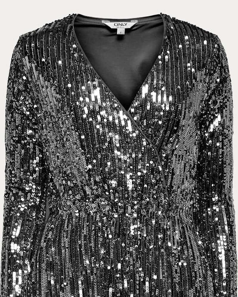 ONLY ONLAMABEL LS SEQUINS PLAYSUIT WVN - 15358369