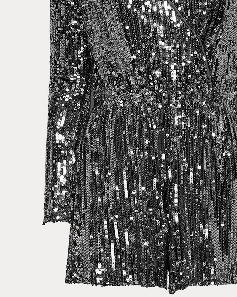 ONLY ONLAMABEL LS SEQUINS PLAYSUIT WVN - 15358369