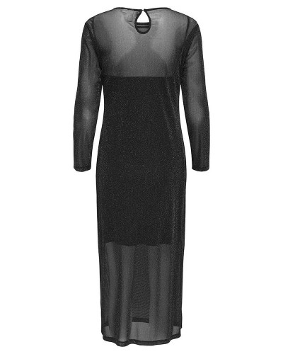 ONLY ONLMELLA L/S LONG GLIT DRESS WVN - 15358432