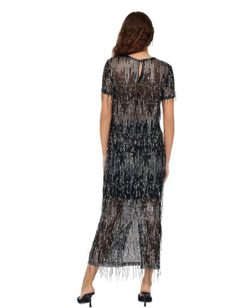 ONLY ONLSPACY HW LONG SEQUINS SKIRT WVN - 15359937