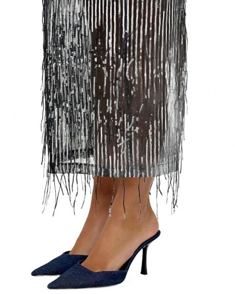 ONLY ONLSPACY HW LONG SEQUINS SKIRT WVN - 15359937