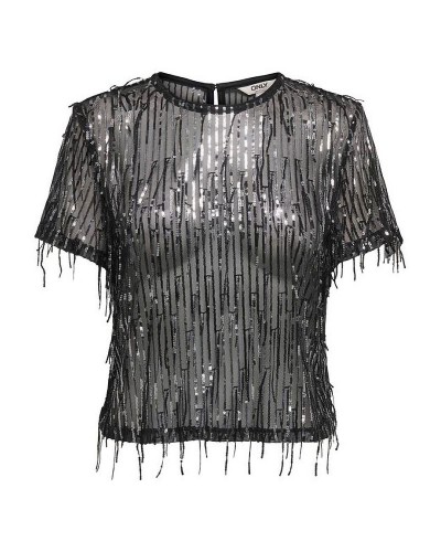 ONLY ONLSPACY SS SEQUINS TOP WVN - 15359928