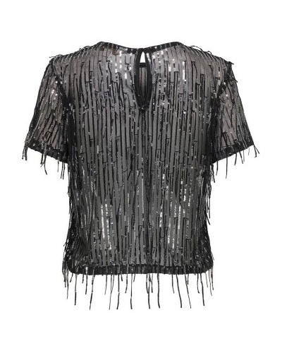 ONLY ONLSPACY SS SEQUINS TOP WVN - 15359928