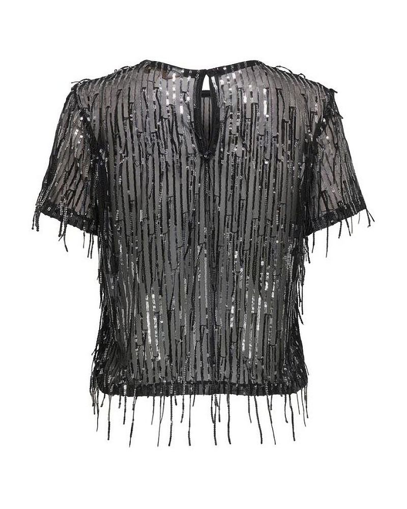 ONLY ONLSPACY SS SEQUINS TOP WVN - 15359928