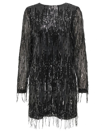 ONLY ONLSPACY LS SEQUINS BOW DRESS WVN - 15359920