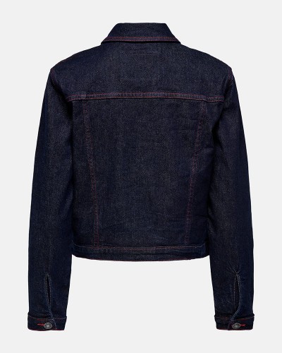 ONLY ONLCARNABY L/S RED STITCH DNM JACKET MAE - 15357698 ONLY ONLCARNABY L/S RED STITCH DNM JACKET MAE - 15357698