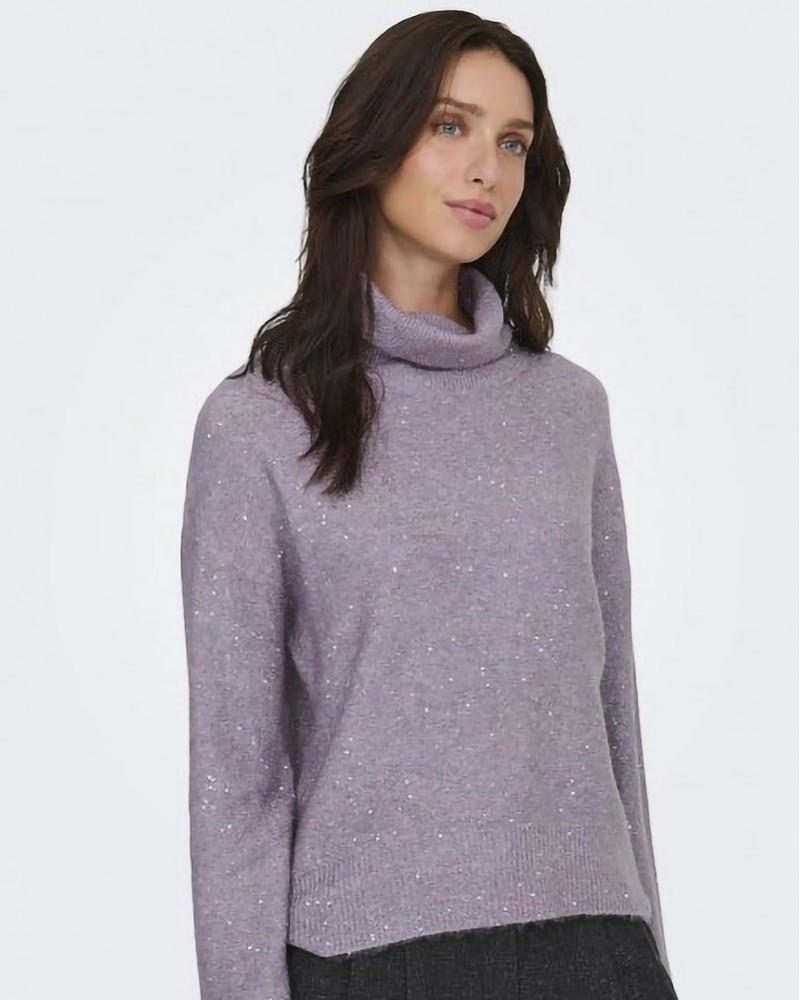 ONLY ONLARIZONA LS SEQUINS ROLLNECK PULL KNT - 15358450