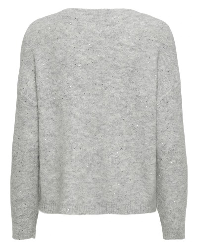 ONLY ONLARIZONA LS SEQUINS V-NECK PUL KNT - 15358452