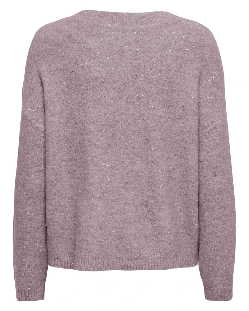 ONLY ONLARIZONA LS SEQUINS V-NECK PUL KNT - 15358452