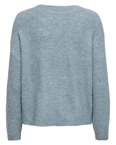 ONLY ONLARIZONA LS SEQUINS V-NECK PUL KNT - 15358452