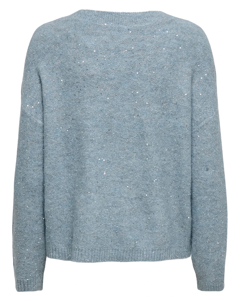 ONLY ONLARIZONA LS SEQUINS V-NECK PUL KNT - 15358452