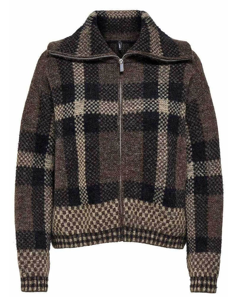 ONLY ONLMAROON LS ZIP COLLAR CARDIGAN KNT - 15358211 ONLY ONLMAROON LS ZIP COLLAR CARDIGAN KNT - 15358211