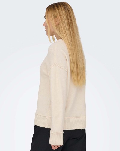 ONLY ONLHAZEL LIFE LS DETAIL O-NECK  BF KNT - 15358597