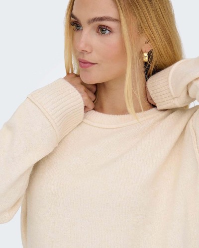 ONLY ONLHAZEL LIFE LS DETAIL O-NECK  BF KNT - 15358597