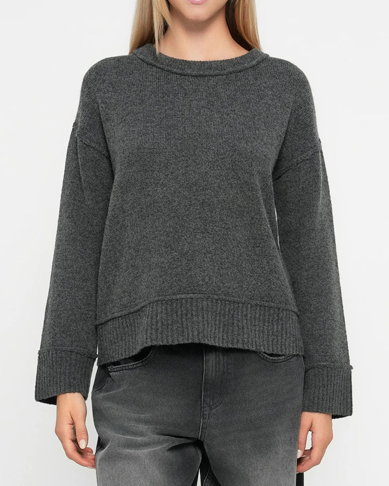 ONLY ONLHAZEL LIFE LS DETAIL O-NECK  BF KNT - 15358597