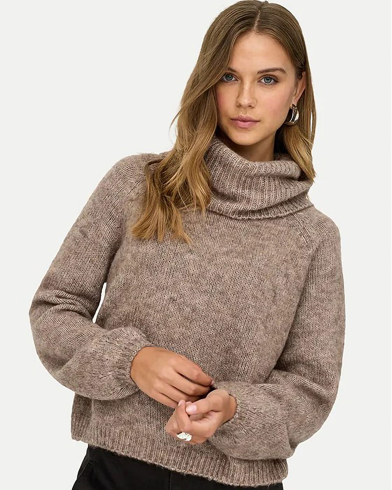 ONLY ONLGILA LIFE LS ROLLNECK BF KNT - 15358571