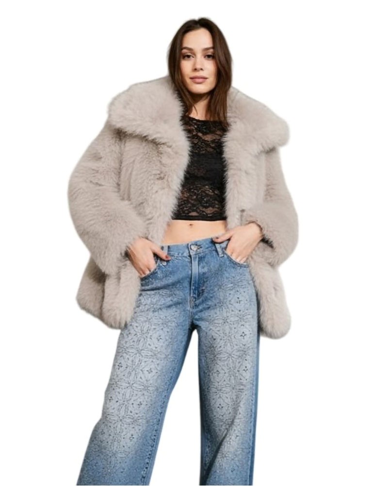 ONLY ONLASHIA LIFE FAUX DECO FUR COAT OTW - 15356621 ONLY ONLASHIA LIFE FAUX DECO FUR COAT OTW - 15356621
