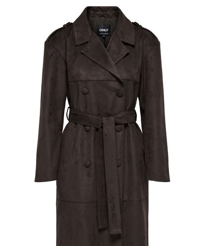 ONLY ONLBINE LIFE FAUX SUEDE TRENCHCOAT OTW - 15356625 ONLY ONLBINE LIFE FAUX SUEDE TRENCHCOAT OTW - 15356625