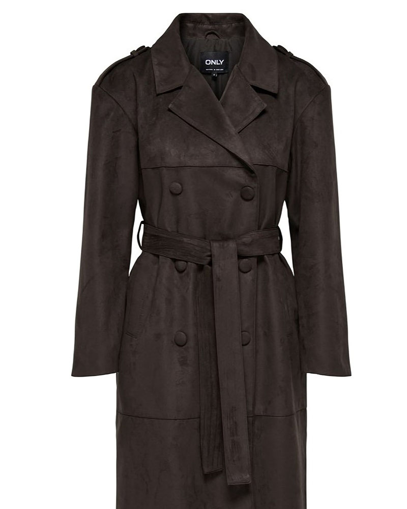 ONLY ONLBINE LIFE FAUX SUEDE TRENCHCOAT OTW - 15356625 ONLY ONLBINE LIFE FAUX SUEDE TRENCHCOAT OTW - 15356625