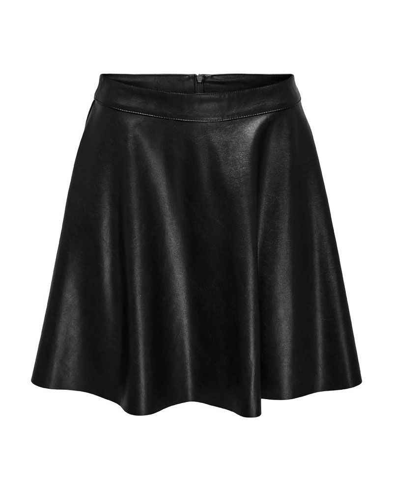 ONLY ONLUNA FAUX LEATHER FLARED SKIRT OTW - 15356642 ONLY ONLUNA FAUX LEATHER FLARED SKIRT OTW - 15356642