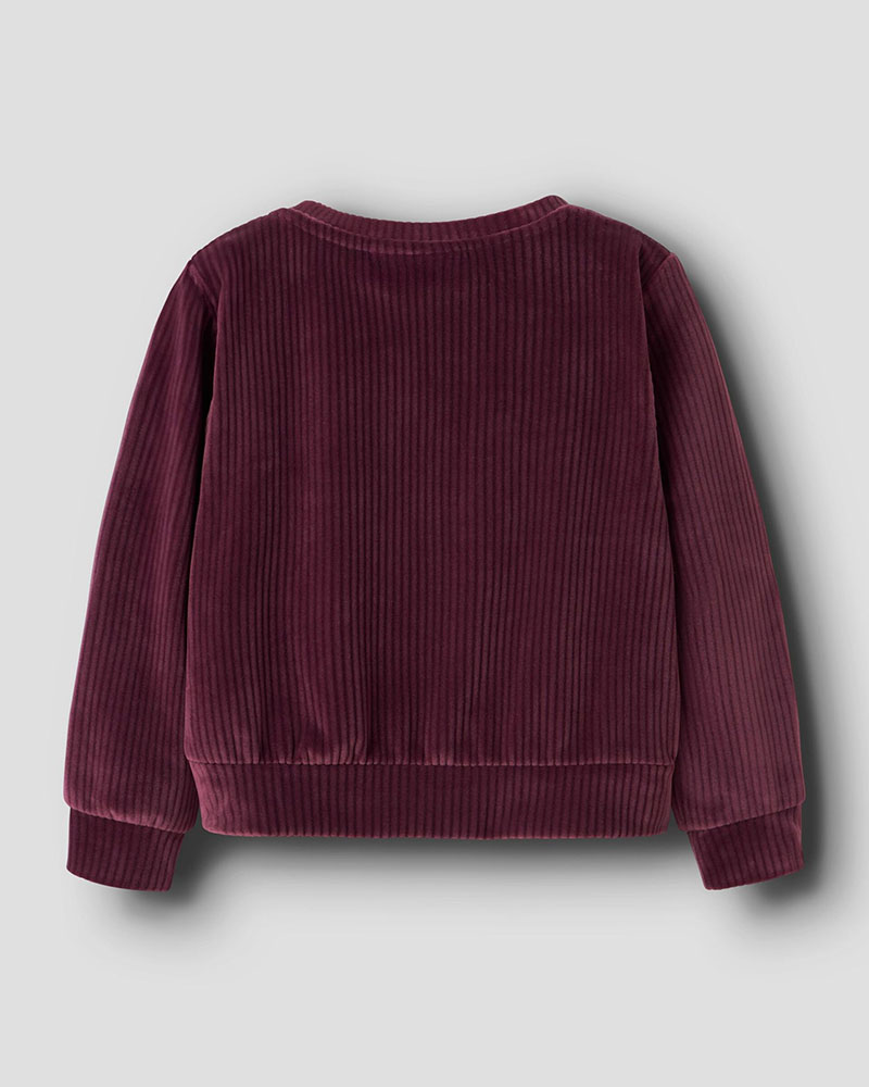 NAME IT NMFVELOA LS VELVET SHORT TOP - 13235117