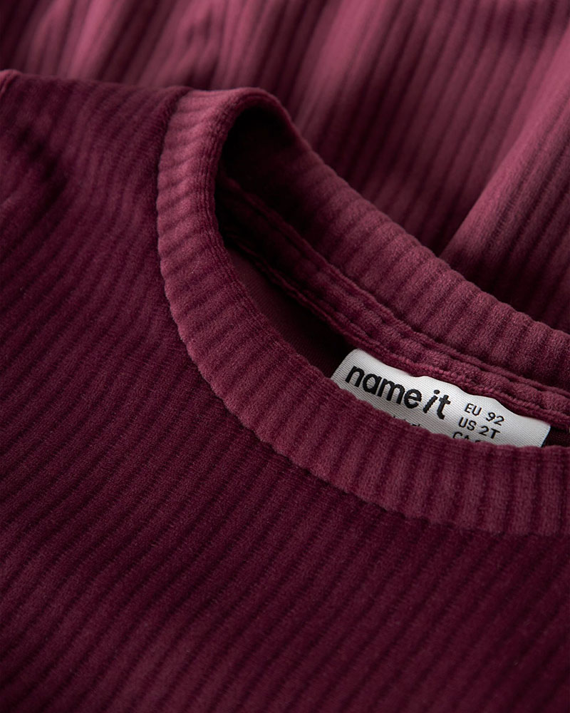 NAME IT NMFVELOA LS VELVET DRESS - 13235116