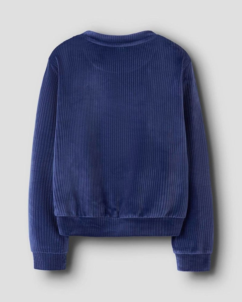 NAME IT NKFVELOA LS VELVET SHORT TOP - 13235119