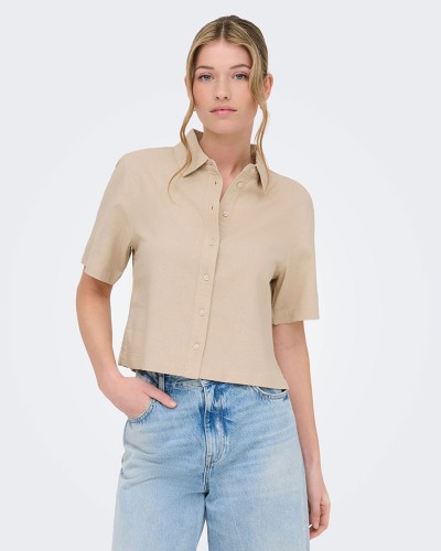ONLY ONLGOA S/S LINEN BL SHIRT CC PNT - 15363701
