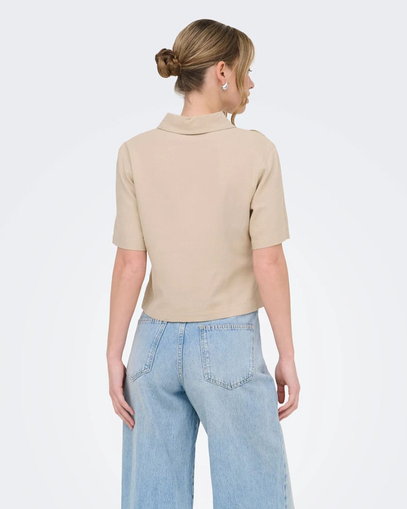 ONLY ONLGOA S/S LINEN BL SHIRT CC PNT - 15363701