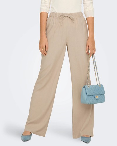 ONLY ONLGOA MW LINEN BL PULL-UP PANT CC PNT - 15363676